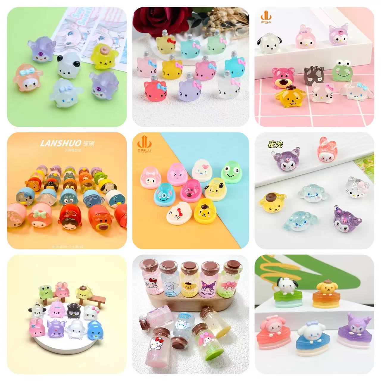 【 Mia】Luminous various Sanrio collection 10 colours card Lucky bags  (arrive about 7-12 days)