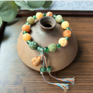 【 Doris 】Natural poojina bracelet Bodhi bracelet    (arrive about 7-12 days)