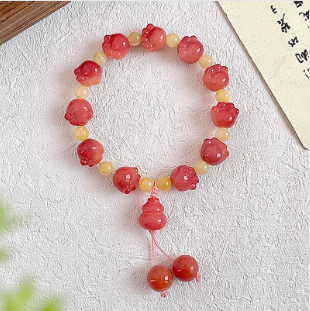 【 Doris 】Natural poojina bracelet Bodhi bracelet    (arrive about 7-12 days)