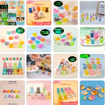 【 Mia 】Animal Series Carvings 10 colours card Lucky bags  (arrive about 7-12 days)