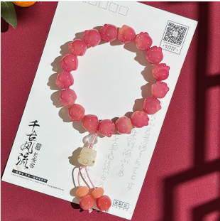 【 Doris 】Natural poojina bracelet Bodhi bracelet    (arrive about 7-12 days)