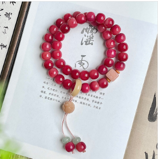 【 Doris 】Natural poojina bracelet Bodhi bracelet    (arrive about 7-12 days)