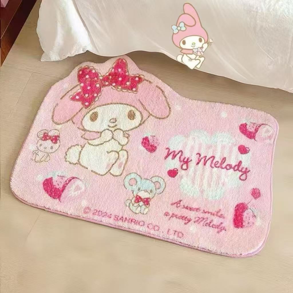【Vivi】Sanrio Plush Ground Mat (arrive about 7-12 days)