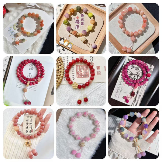 【 Doris 】Natural poojina bracelet Bodhi bracelet    (arrive about 7-12 days)