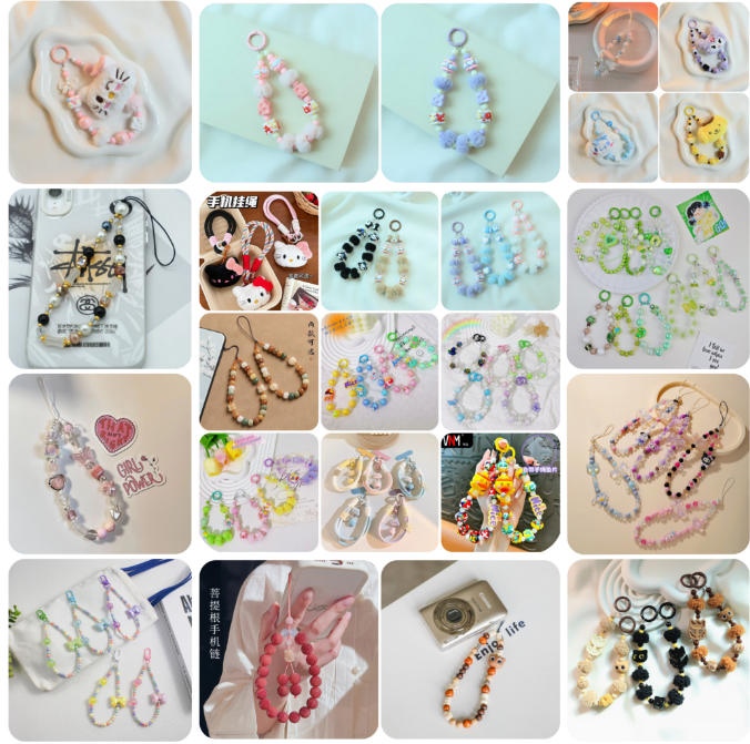 【 Doris 】Key &phone chain and long chain  lucky bags   (arrive about 7-12 days)