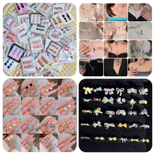 【Doris】Necklace   ·  Nails   ·  Earring  ·  Ring   Lucky  bags    (arrive about 7-12 days)