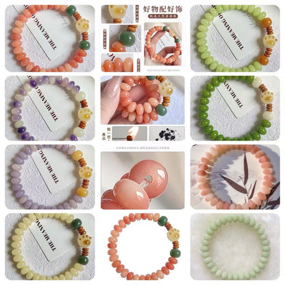 【 Doris 】Natural poojina bracelet Bodhi bracelet    (arrive about 7-12 days)