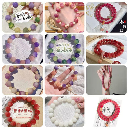 【 Doris 】Natural poojina bracelet Bodhi bracelet    (arrive about 7-12 days)