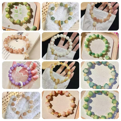 【 Doris 】Natural poojina bracelet Bodhi bracelet    (arrive about 7-12 days)
