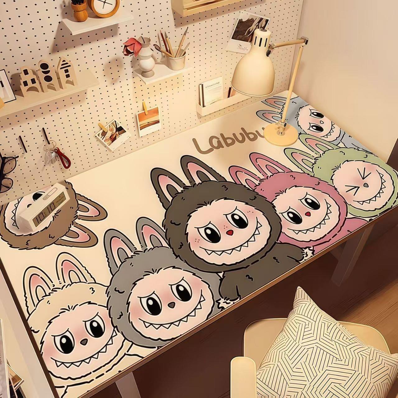 【Mia】Labubu Cartoon Desk Mat (arrive about 7-12 days)