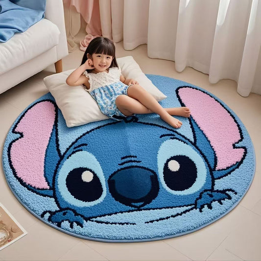 【Mia】Stitch Plush Ground Mat (arrive about 7-12 days)