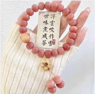 【 Doris 】Natural poojina bracelet Bodhi bracelet    (arrive about 7-12 days)