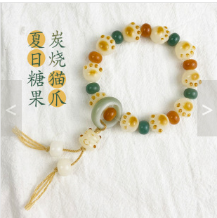 【 Doris 】Natural poojina bracelet Bodhi bracelet    (arrive about 7-12 days)