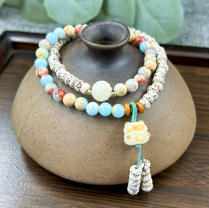 【 Doris 】Natural poojina bracelet Bodhi bracelet    (arrive about 7-12 days)