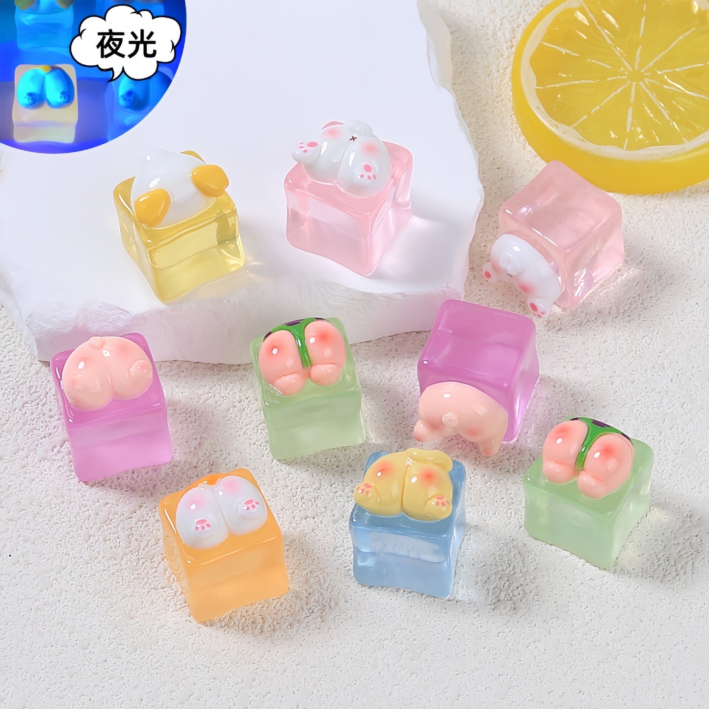 【Mia】Non-Animal Series Carvings 10 colours card Lucky bags  (arrive about 7-12 days)