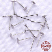 Silver S925 Ear stud needle 20 pcs