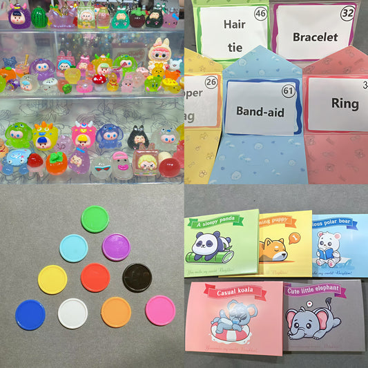 【Mia】 Gift Card different carving 10 colours card Lucky bags  (arrive about 7-12 days)