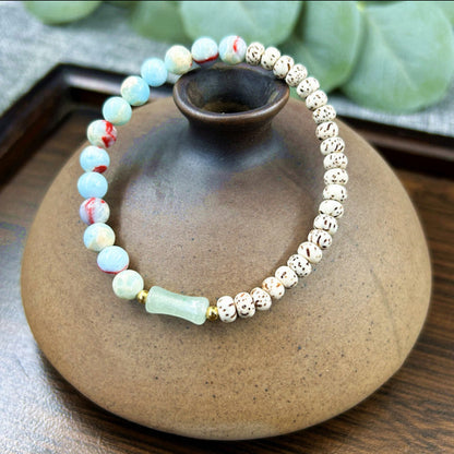 【 Doris 】Natural poojina bracelet Bodhi bracelet    (arrive about 7-12 days)